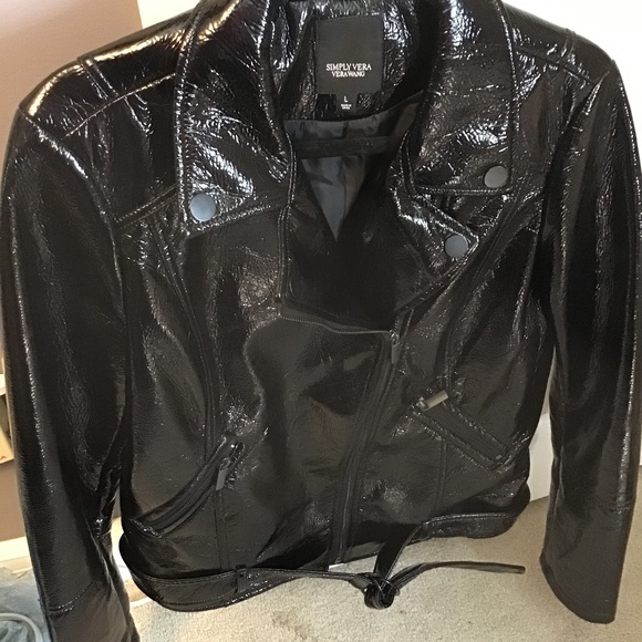 Black Patent Leather Jacket - Picture 1 of 5
